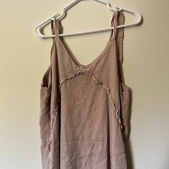 Large dusty pink smock style dress - Picture 1 of 3